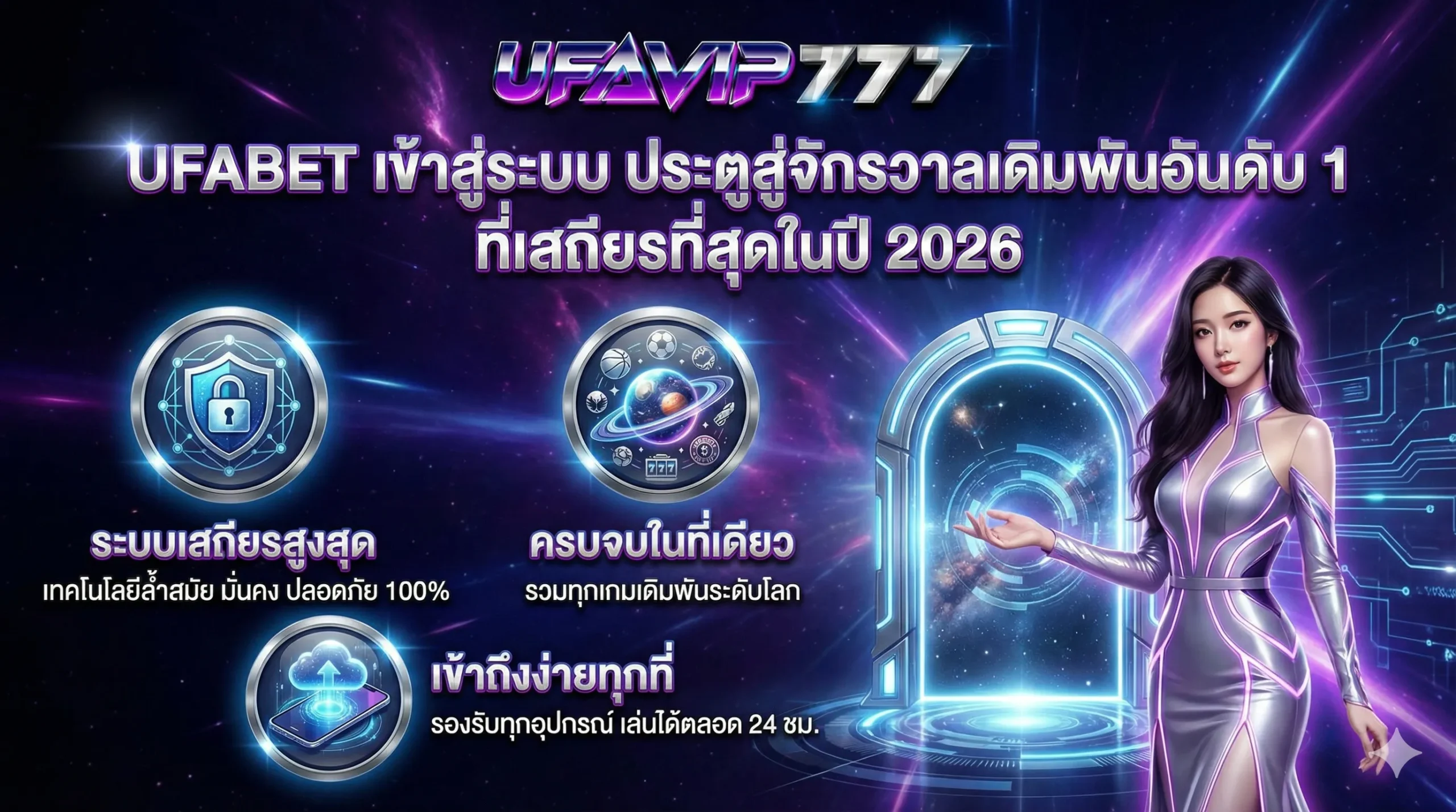 UFABET เข้าสู่ระบบ ประตูสู่จักรวาลเดิมพันอันดับ 1 ที่เสถียรที่สุดในปี 2026